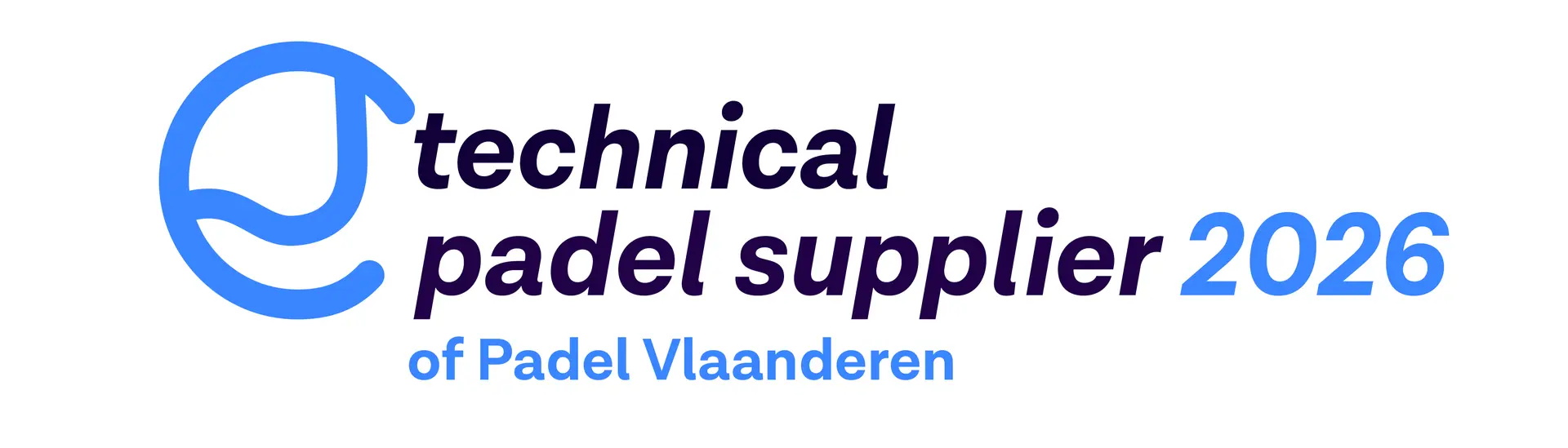 Technical Padel Supplier 2026 of Padel Vlaanderen