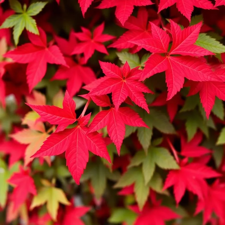 Vigne vierge Parthenocissus quinquefolia aux couleurs automnales écarlates et aux feuilles à cinq folioles